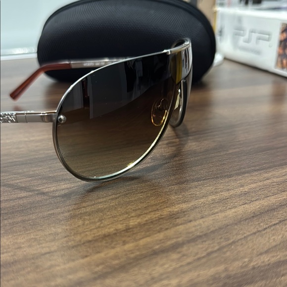 Kenneth Cole Reaction Brown Aviator Sunglasses - Picture 4 of 10